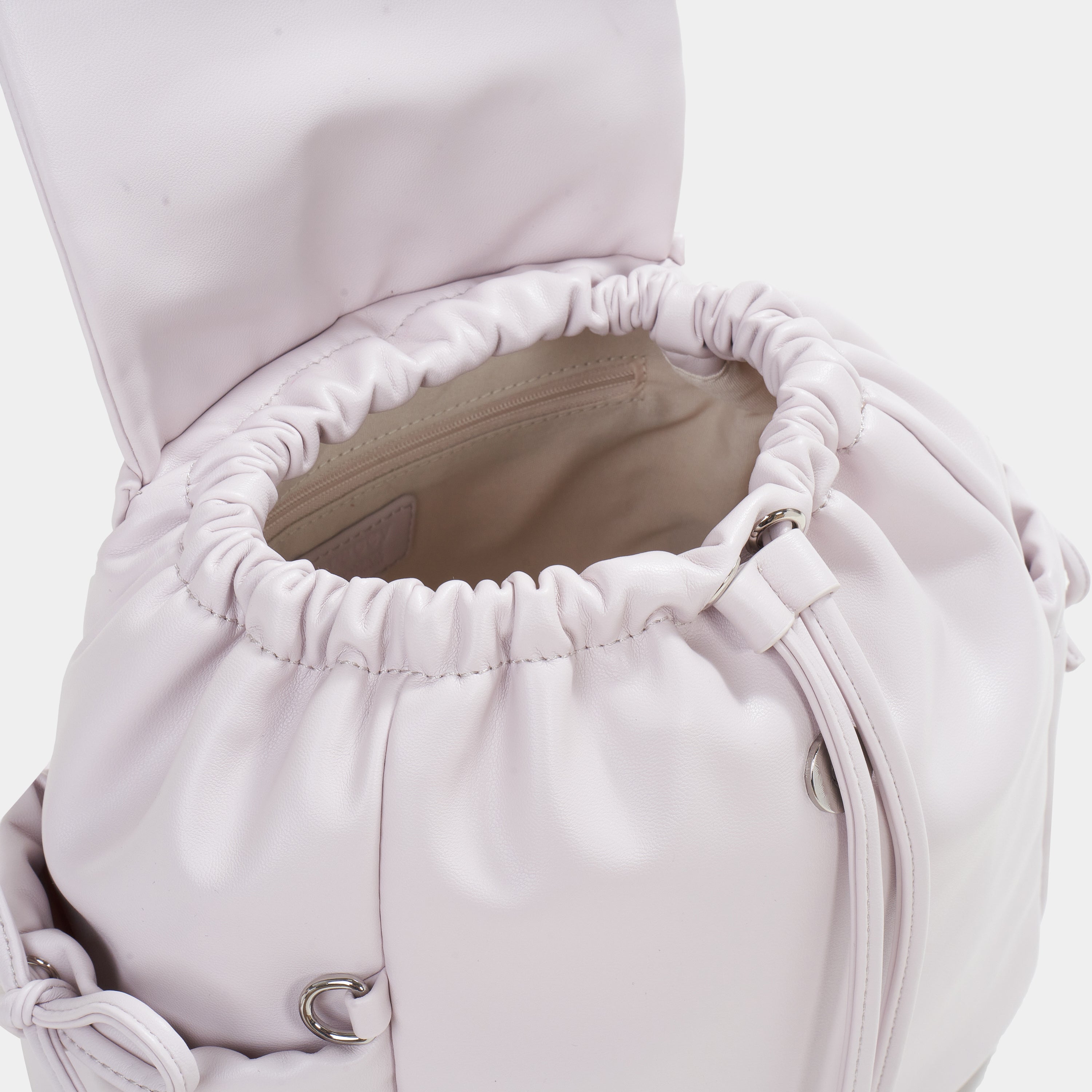 Ruched Bow Pocket Backpack