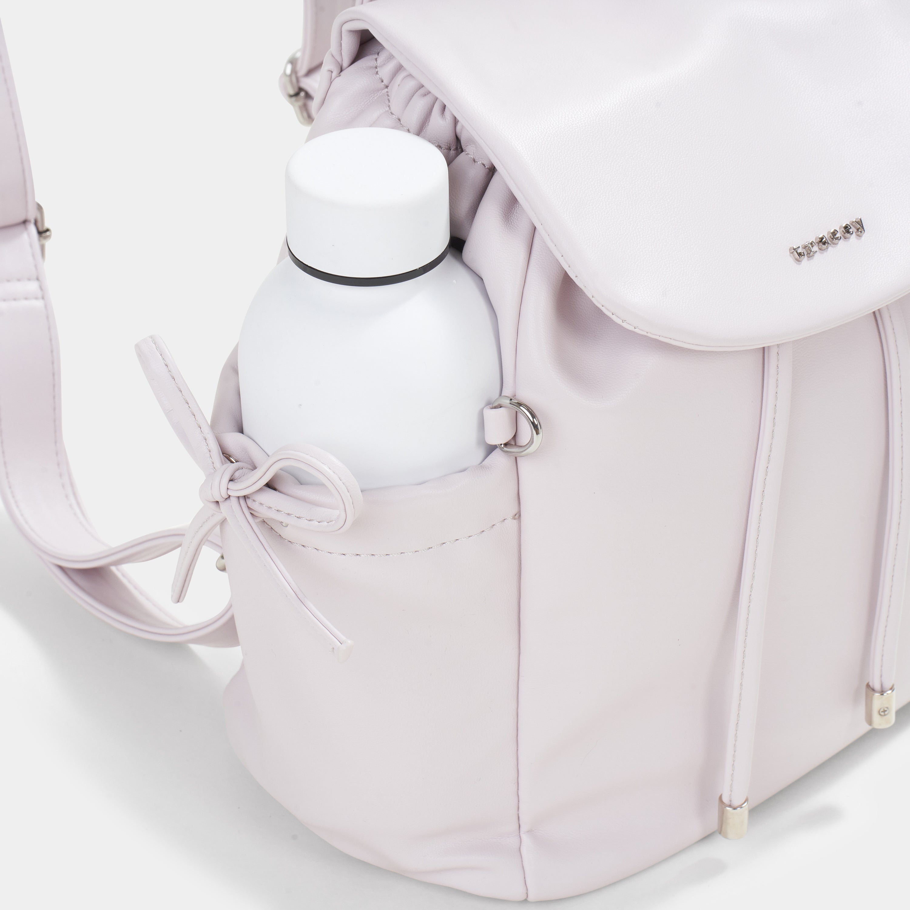 Ruched Bow Pocket Backpack