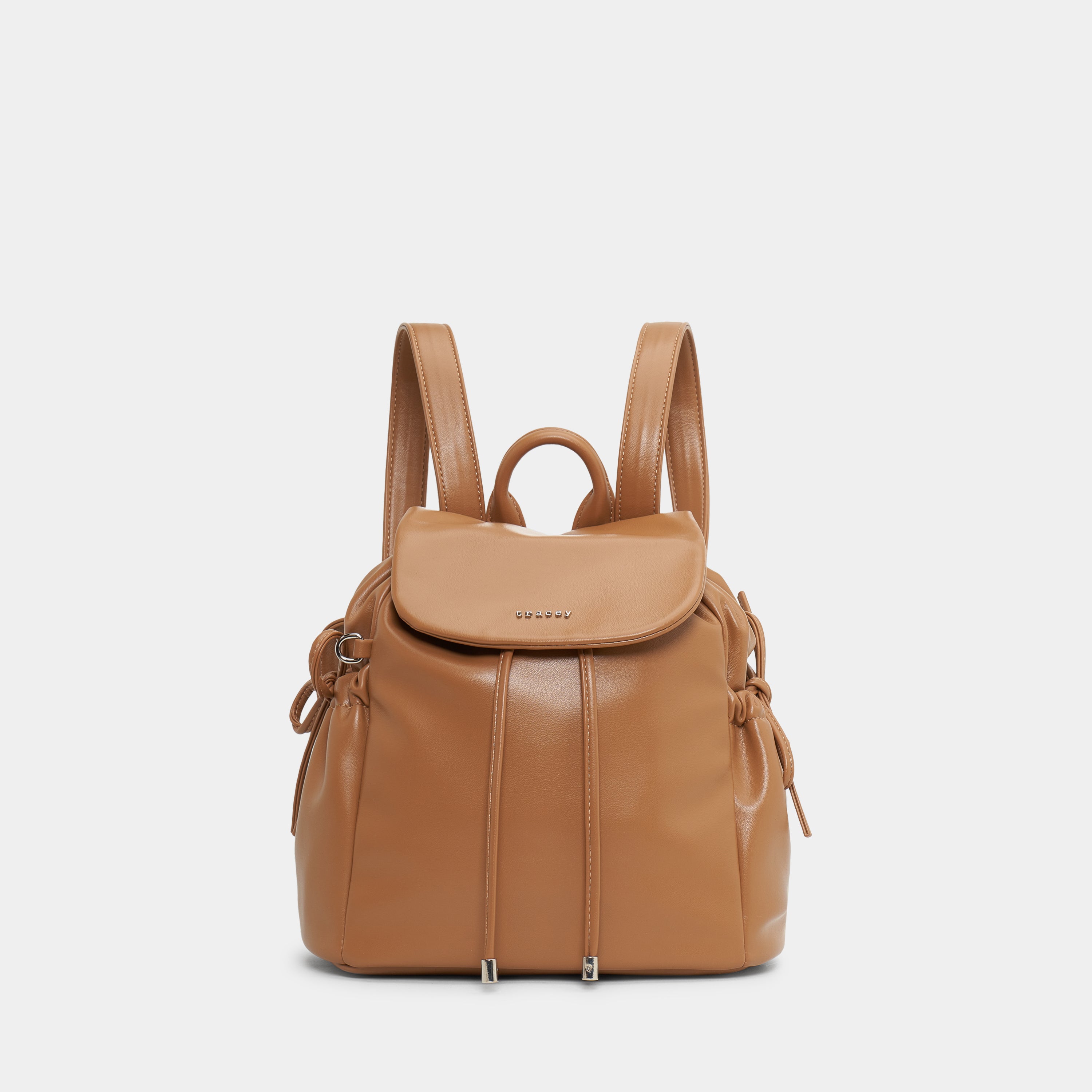 Ruched Bow Pocket Backpack