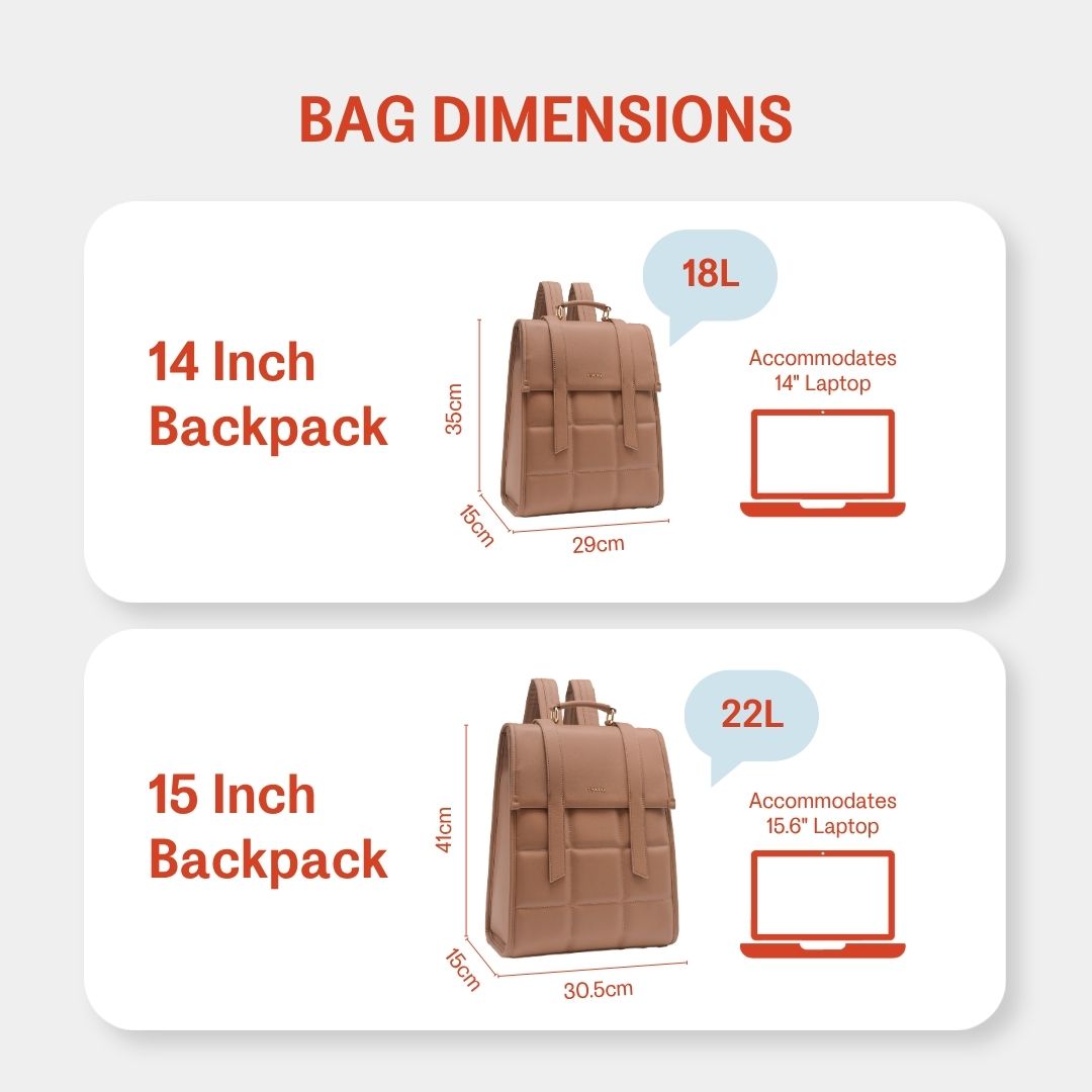 Urban Lady 14-Inch Backpack (Messy-No-More)