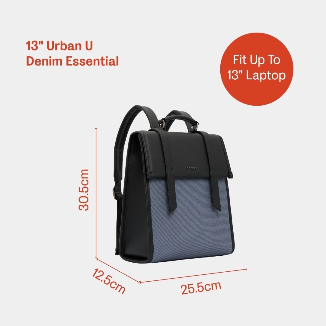 Urban-U Denim Essentials Backpack 13-Inch