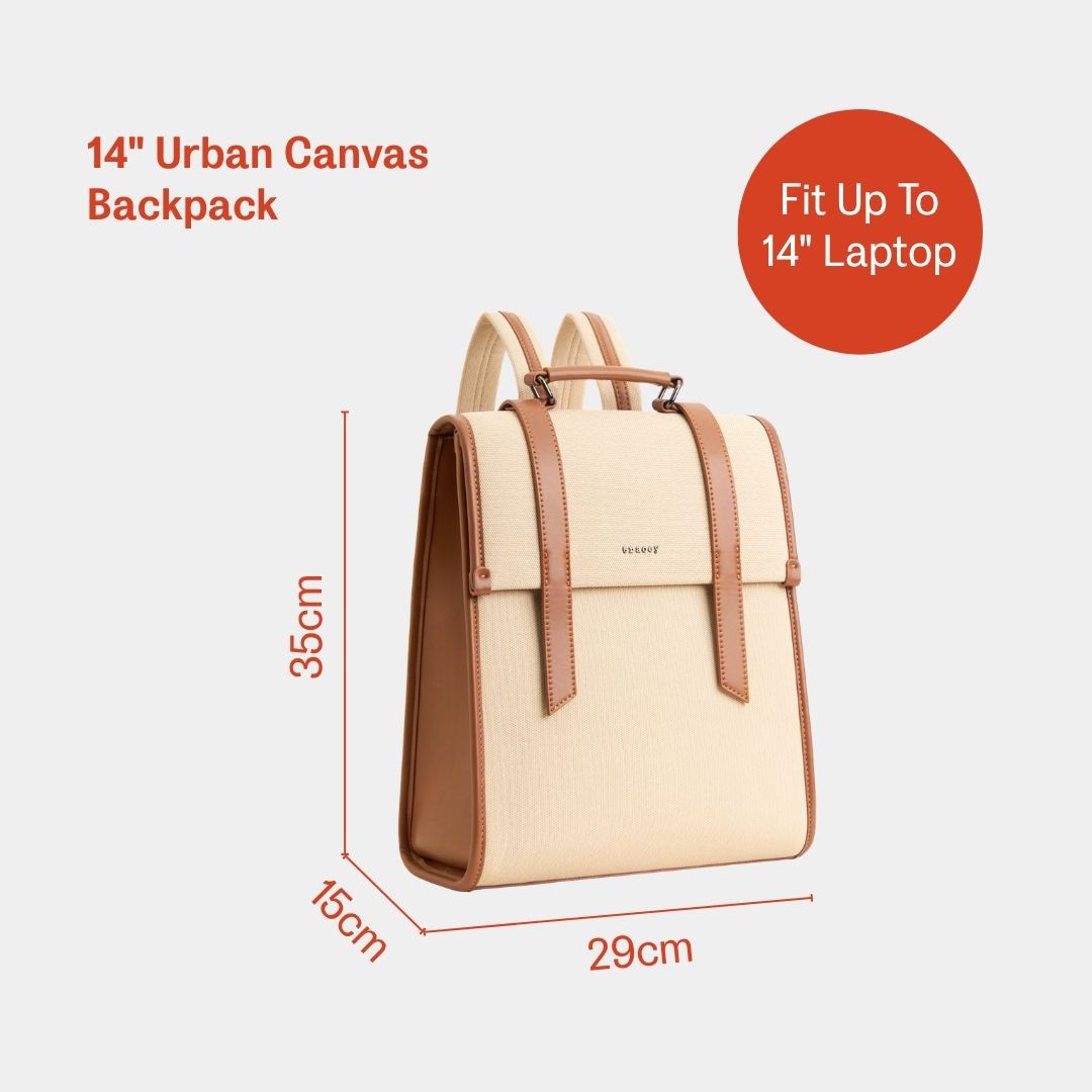 Urban Canvas 14-Inch Backpack (Messy-No-More)