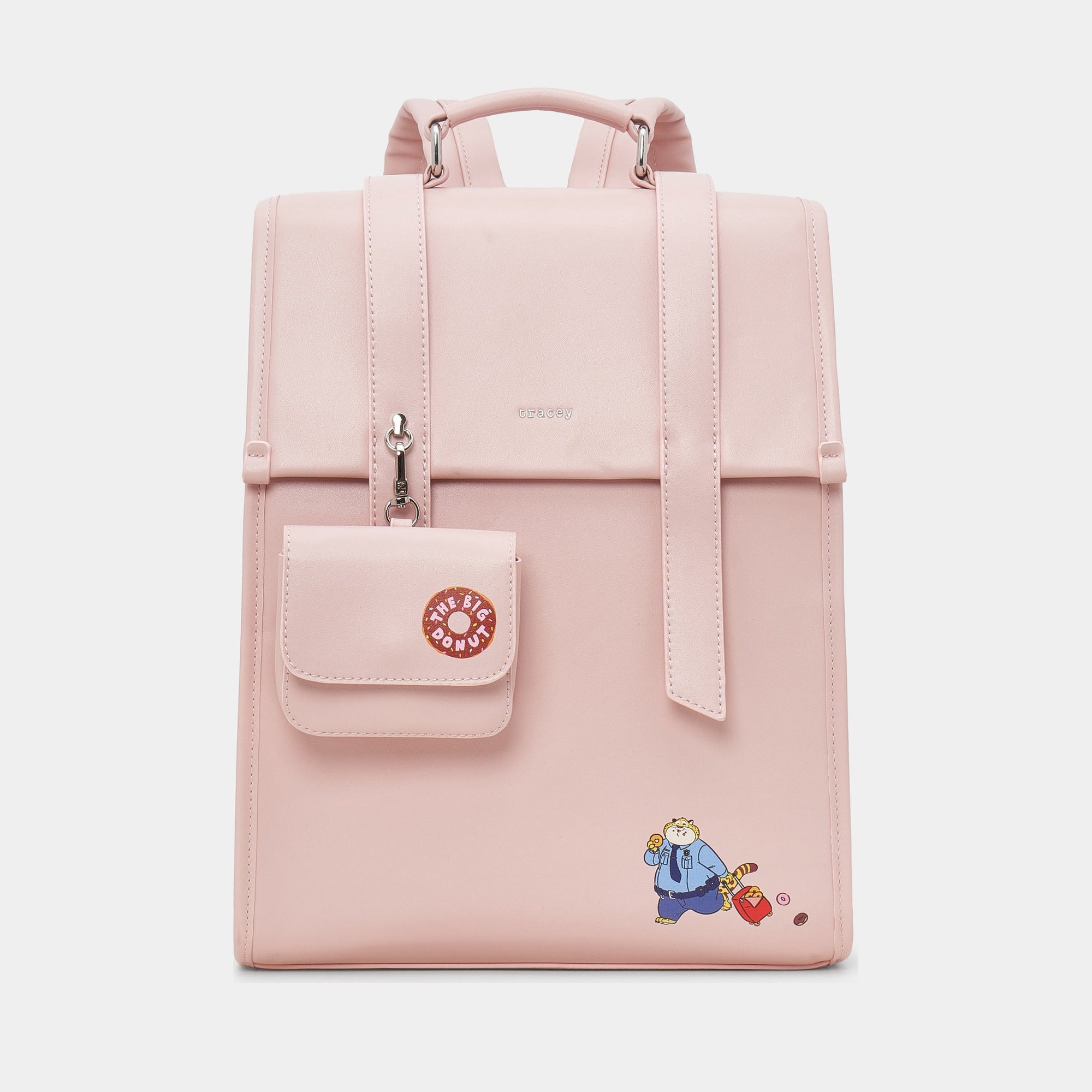 Disney Zootopia Clawhauser 14-Inch Backpack Soft Pink