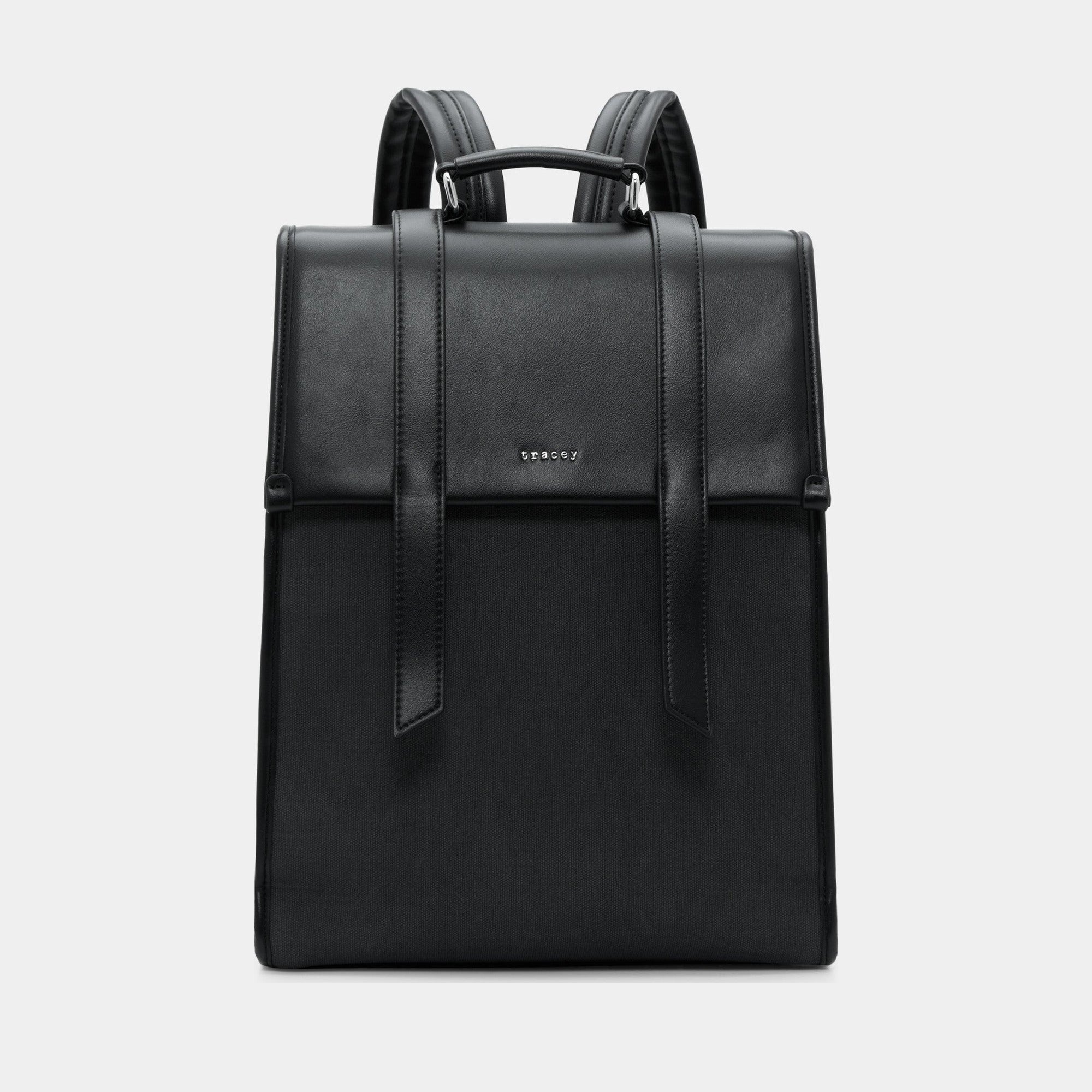 Urban-U Canvas 15 Inch Backpack Classic Black