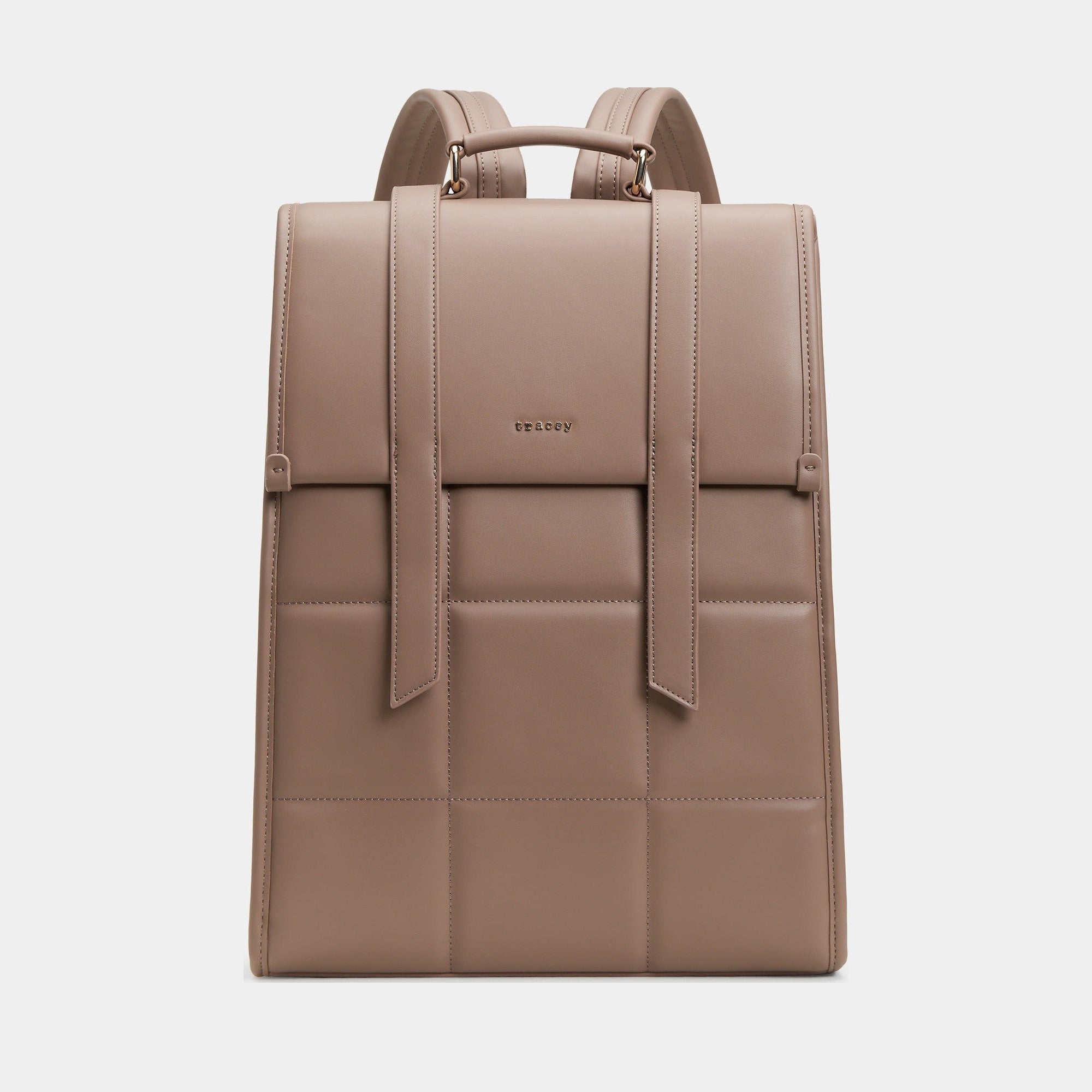 Urban Lady 15-Inch Backpack Grey Caramel